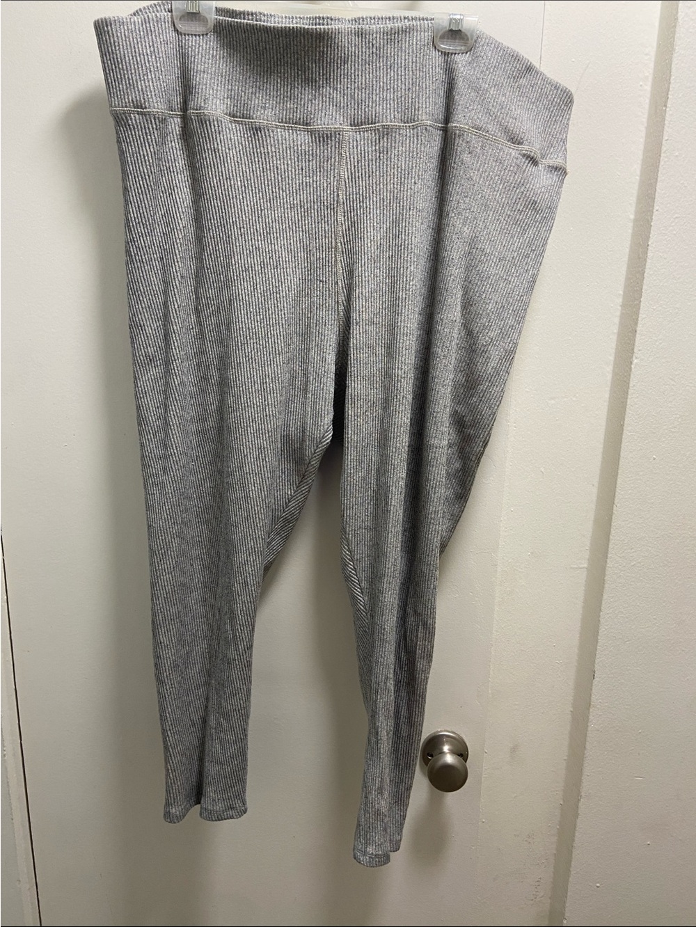 Madewell Ribbed Grey Leggings